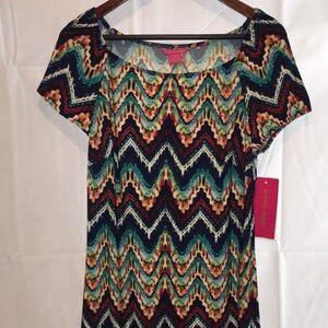 NWT Sunny Leigh Short Sleeve Sheath Dress | Size M